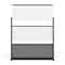 Luxor Modular Wall Room Divider System - Black Frame - 70in. x 70in. Starter Wall - Wide Paneling MW-7070-FWCGWB - alternate 2